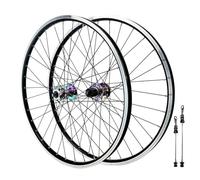 Mountain Bike Wheelset 26/27.5/29 Inch MTB Front Rear Wheel Aluminum Alloy V Brake Rim 32h Disc Brake Hub Quick Release 100/135mm For 7-12s Cassette(Colorful,29'' A)