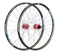Mountain Bike Wheelset, 26"/27.5"/29" Mountain Bike Wheelset Aluminum Alloy Double Wall Rim Front 2 Rear 4 Bearing Disc Brake QR