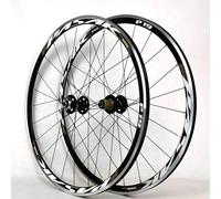 Mountain Bike Wheelset, 700c 30mm Road Bike Wheelset Disc C/V For 7-11 Speed Cassette Pack Of 2 Multicolor(B)
