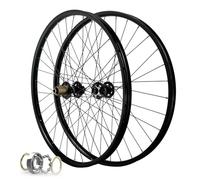 Mountain bike wheelset, Aluminum Alloy Bike Wheelset 26 27.5 29 Inch, Disc Brake Rear Wheel 142mm Cycling Wheels 32H Rim for 8-12 Speed Cassette 2150g(Black,29 inch)
