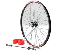 Mountain Bike Wheelset, BMX Mountain Bike Folding Wheel Set Disc Brake 32H QR 7-11 Speed Cassette Multiple Sizes(Rear Wheel,29in)