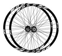 Mountain Bike Wheelset Disc Brake, 32 Spokes, 26 27.5 29 Inch MTB Wheelset Front Rear Wheels for 8/9/10/11 Speed Cassette(White,26inch)