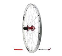 Mountain Bike Wheelset, Mountain Bike Wheelset 24 Inch Multicolor V Disc Brake 32H Quick Release 7 8 9 10 Speed(White,24in rear wheel)
