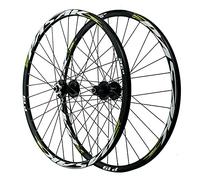 Mountain bike wheelset, MTB Mountain Bike Wheels 26 27.5 29inch Bicycle Big Hub 6 Claws 1-1/2u201d AM Wheel 9MM QR Wheelset Rim(Green,27.5 inch)