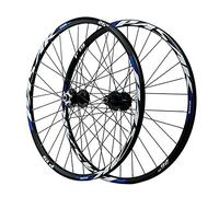 Mountain bike wheelset, MTB Mountain Bike Wheels 26 27.5 29inch Bicycle Big Hub 6 Claws 1-1/2u201d AM Wheel 9MM QR Wheelset Rim(Blue,27.5 inch)