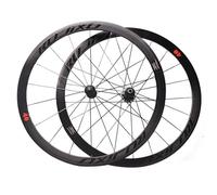 Mountain Bike Wheelset, Road Bike Wheels Front Rear 700C C/V/Rim-Brake Wheelset 40mm Depth Aluminium Alloy Rims F18 R21 Holes Carbon
