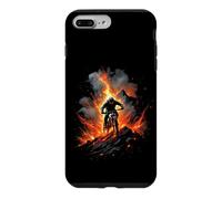 Mountain Biker in Fiery Lava Eruption Case for iPhone 7 Plus/8 Plus