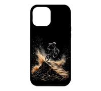 Mountain Biker Jumping Over Ramp with Dust Clouds Case for iPhone 12 Pro Max