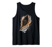 Mountain Biker Riding Down Rocky Cliff Tank Top