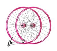 Mountain Bikes Wheelset 26 Mountain Bike Wheelset Alu Alloy Dual Layer Rim Quick Release 32H Front 2 Rear 5 Bearing Hub 120 Clicks 6 Hole Disc Brakes Am Xc Fit