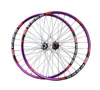 Mountain Bikes Wheelset Mountain Bike Quick Release Wheelset Alu Alloy Dual Walls Rims 6 Hole Disc Brake Dazzle Spokes 26 27 5 29 120 Clicks Sealed Bearing Hubs