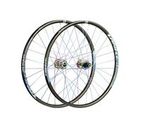 Mountain Bikes Wheelset Mountain Bike Wheelset 26 27 5 29 Inch Alu Alloy Dual Layer Rim Quick Release Front Rear Wheel Set 28 Holes Front 2 Rear 4 Bearings Disc Brake Colorful Hub