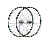 Mountain Bikes Wheelset Mountain Bike Wheelset 26 27 5 29 Inch Alu Alloy Dual Layer Rim Quick Release Front Rear Wheel Set 28 Holes Front 2 Rear 4 Bearings Disc Brake Colorful Hub