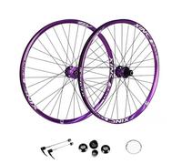 Mountain Bikes Wheelset Mountain Bike Wheelset 26 27 5U201Daluminum Alloy Ultralight Rims 32H 144 Clicks Disc Brake Thru Axle Quick Release Universal 9 12 Speed Xc Am Wheels