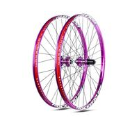 Mountain Bikes Wheelset Thru Axle Mountain Bike Wheelset 26 27 5 29U201D Alu Alloy Dual Wall Rims Front 2 Rear 4 Sealed Bearing Disc Brake 120 Rings Hubs For 7 11 Speed Casse