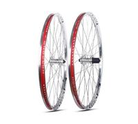 Mountain Bikes Wheelset Thru Axle Mountain Bike Wheelset 26 27 5 29U201D Alu Alloy Dual Wall Rims Front 2 Rear 4 Sealed Bearing Disc Brake 120 Rings Hubs For 7 11 Speed Casse