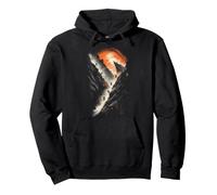 Mountain Biking Adventure Under Full Moon Pullover Hoodie
