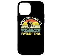 Mountain Biking Bike MTB Life Begins Where The Pavement Ends Case for iPhone 12 mini