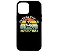 Mountain Biking Bike MTB Life Begins Where The Pavement Ends Case for iPhone 12 Pro Max