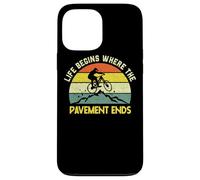 Mountain Biking Bike MTB Life Begins Where The Pavement Ends Case for iPhone 13 Pro Max