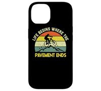 Mountain Biking Bike MTB Life Begins Where The Pavement Ends Case for iPhone 14