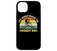 Mountain Biking Bike MTB Life Begins Where The Pavement Ends Case for iPhone 14 Plus