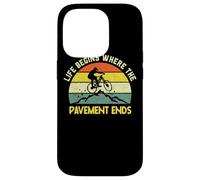 Mountain Biking Bike MTB Life Begins Where The Pavement Ends Case for iPhone 14 Pro