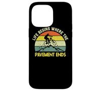 Mountain Biking Bike MTB Life Begins Where The Pavement Ends Case for iPhone 14 Pro Max