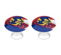 Mountain Biking Colorado Flag Drawer Handles Set of 2 Cute Cabinet Knobs Colorful Stainless Steel Door Handles for Kitchen Dressers