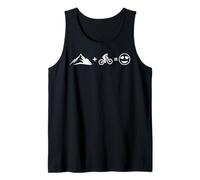 Mountain Biking Funny MTB Equation Happy Rider Tank Top