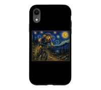 Mountain Biking Golden Retriever Art Dog on Bike Trail Case for iPhone XR