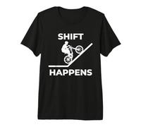Mountain Biking, Mountain Bike, Shift Happens, Funny Premium T-Shirt