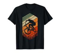 Mountain Biking Retro Jump Forest Extreme MTB Style T-Shirt
