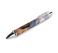 Mountain Bison Cow Grand Teton National Park Retractable Ballpoint Pen Black Ink Ball Point Pen Work Pens 1 PCS
