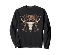 Mountain Bow Hunter Skull Archery Sweatshirt
