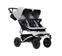 Mountain Buggy Duet Double Pushchair - Side-by-Side All-Terrain - Silver
