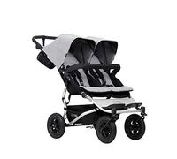 Mountain buggy Duet side by side Double pushchair in Silver from birth to 18kg