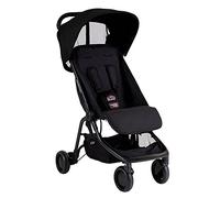 Mountain Buggy Nano Black travel stroller with Nano Weather pack
