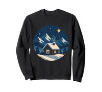 Mountain Cabin at Night Sweatshirt