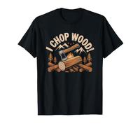 Mountain Cabin Life Wood Axe Outdoor Man Weekend T-Shirt