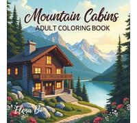 Mountain Cabins Adult Coloring Book: Includes a Colored Reference Version for Every Illustration