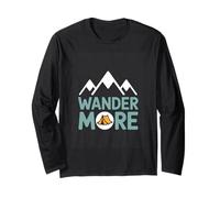 Mountain Camping Wander More Hiking Adventure Long Sleeve T-Shirt