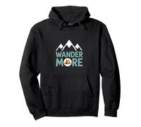 Mountain Camping Wander More Hiking Adventure Pullover Hoodie