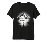 Mountain Climbing Penguin But Why? Premium T-Shirt