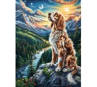 Mountain Cocker Spaniel 300 Piece Count Premium Jigsaw Puzzle For Adults Teens 14+ Concentration Training Indoor Game Family Game Night Creativity Gift Giving 300 PCS