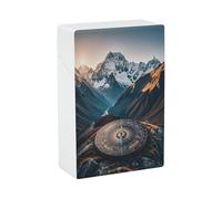 Mountain Compass Cigarette Case Stylish Lightweight Pocket Holder Case for Smoke Waterproof Cigarette Dispenser Cigarettes Accessories for Outdoor Camping Hiking