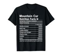 Mountain Cur Nutrition Facts Funny Dog T-Shirt