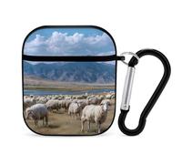 Mountain Cute Sheep Herd Lake Bluetooth Headset Cover Earbud Case Earphone Protective Case Compatible with Airpods 1/2