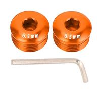 Mountain Cycle Pedal Cover Aluminum Alloy Repair Parts for Efficient Cycling (Orange)