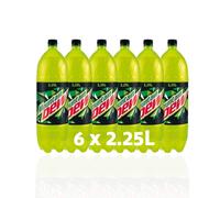 Mountain Dew 6 pack of 2.25L bottles - Bold Lemon-Lime Flavour- Yellow-Lime-Coloured Attractive Packaging -Great for Chilling Parties, Birthdays, & Celebrations